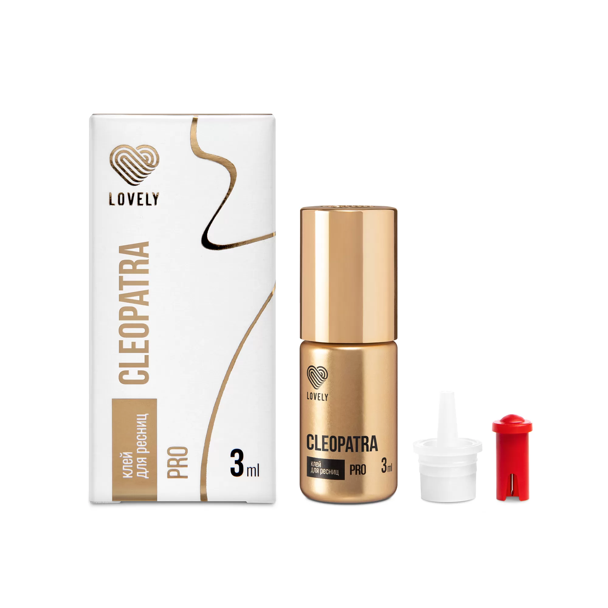 Клей чёрный Lovely "Cleopatra", 3 мл
